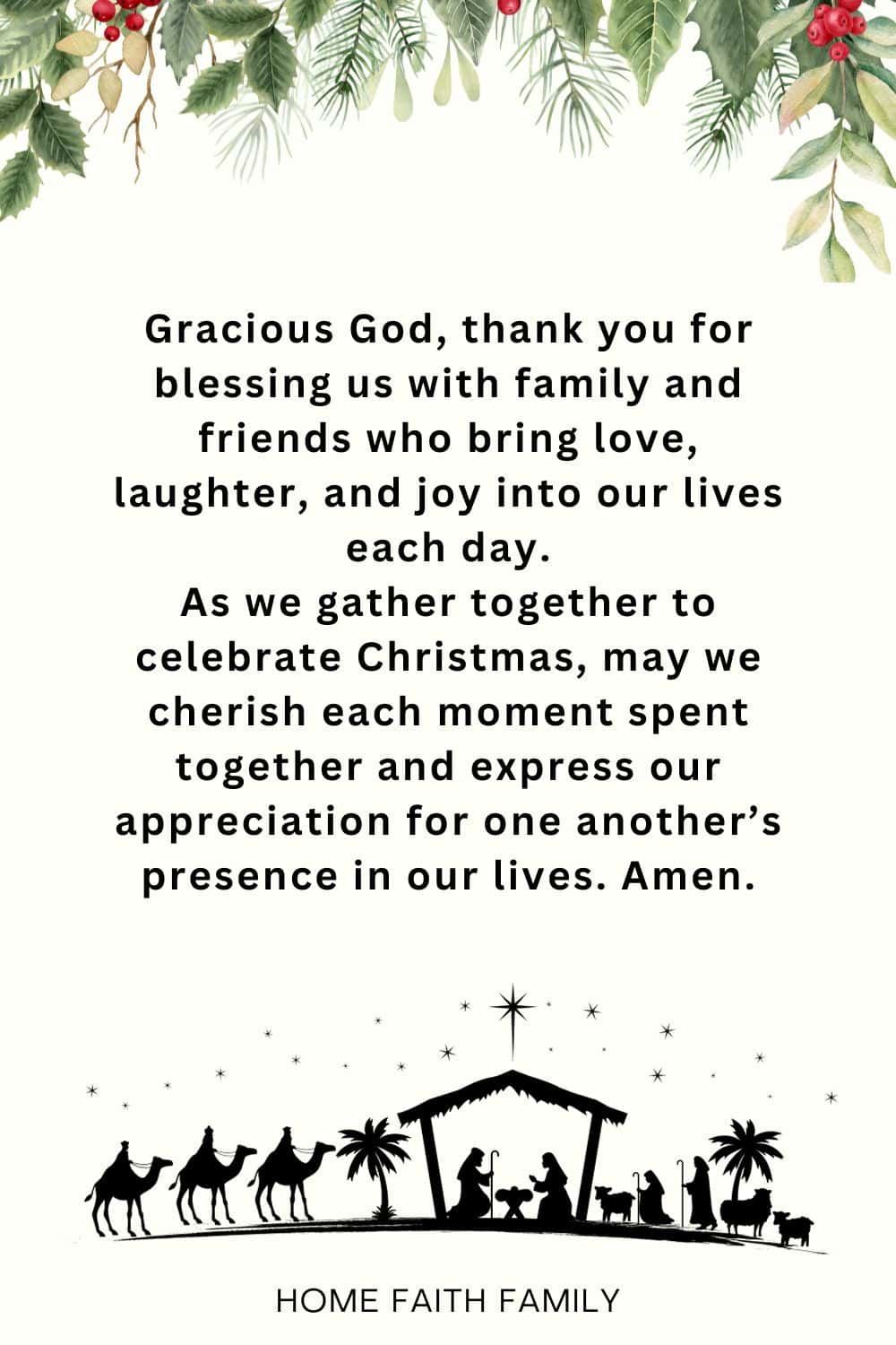 129 Perfect Merry Christmas Prayer Message & Blessings - Home Faith Family