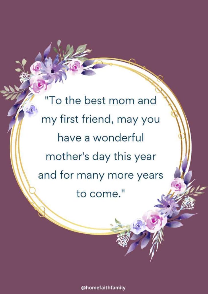 mothers day messages for friends
