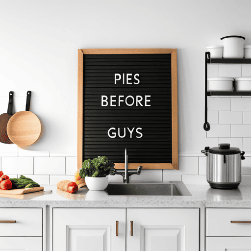 pies before guys thanksgiving letter board