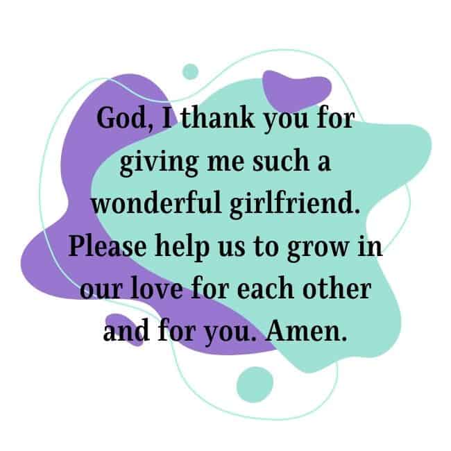 Prayer of thanks for girlfriend