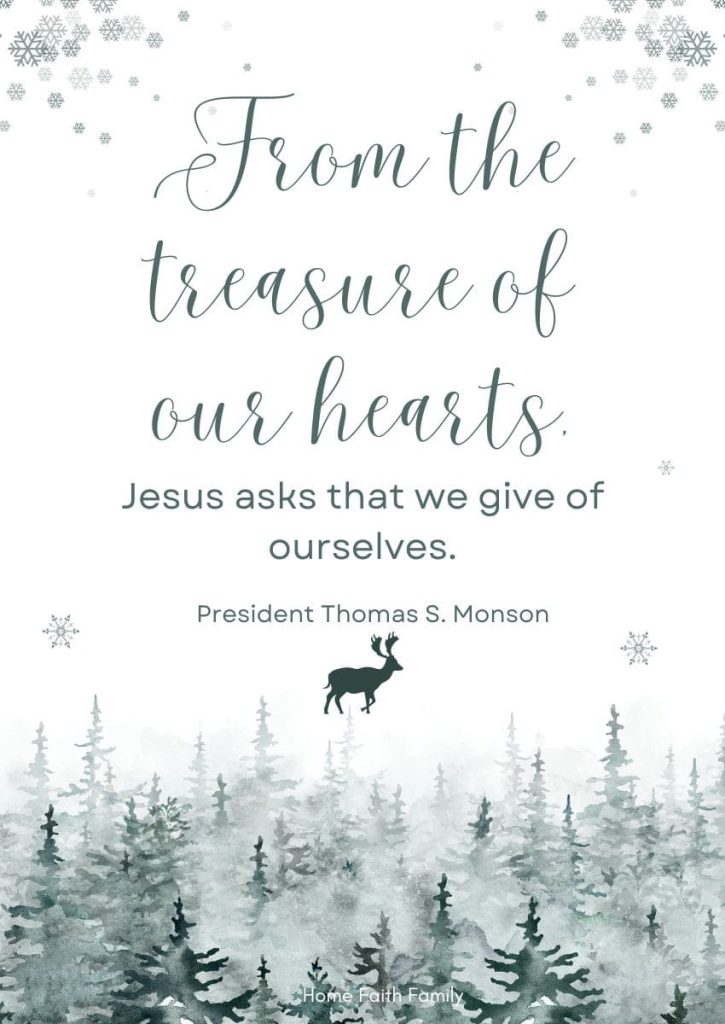 printable lds christmas quotes december