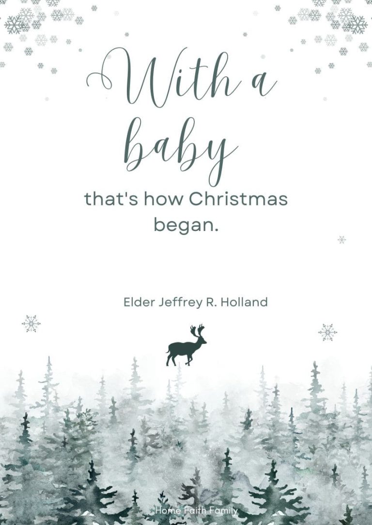 38 Free Printable LDS Christmas Quotes For 2025 - Home Faith Family
