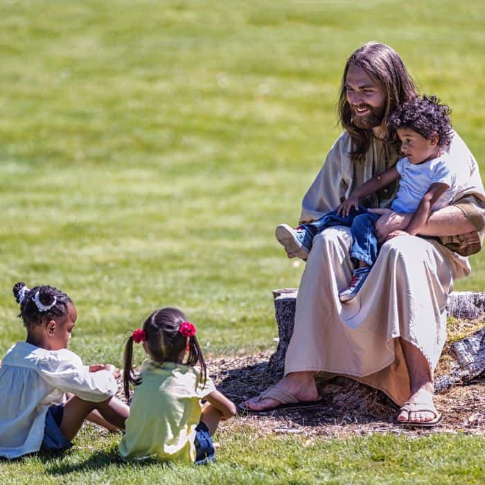 Jesus Christ with children.