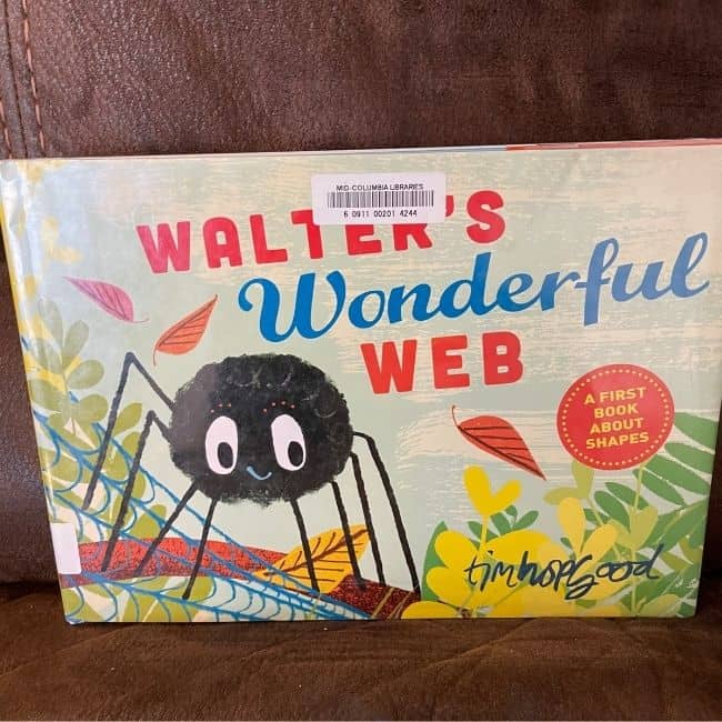 Walter's Wonderful Web book about shapes for preschool learners.