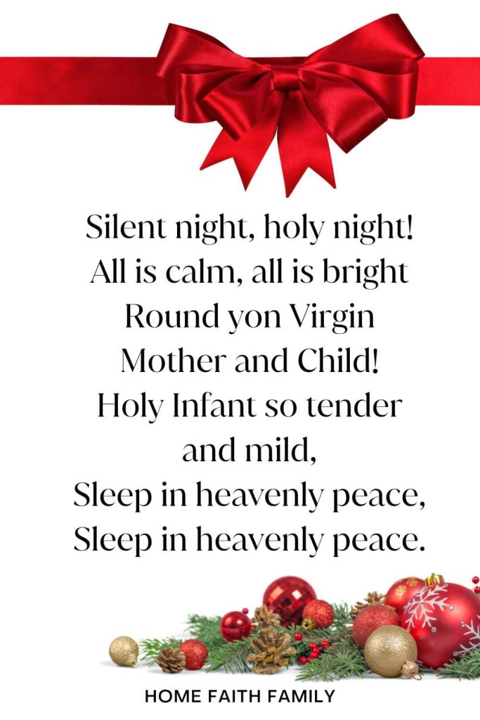 Short Christmas Poem - Silent Night.