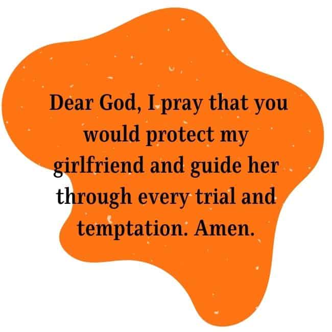 Short prayer for girlfriend.