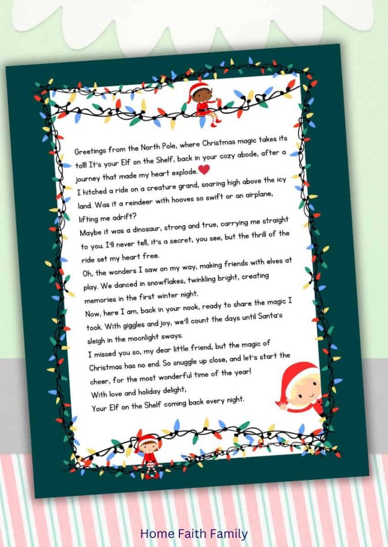 20 Hottest Elf on the Shelf Return Letter Ideas Home Faith Family