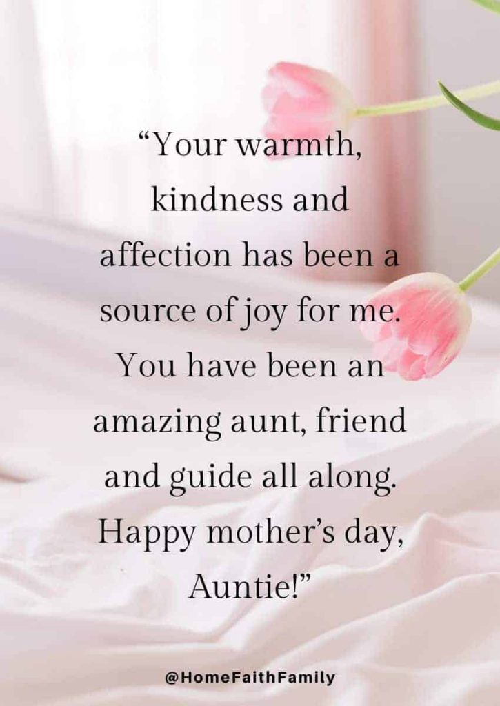 sweet mothers day wishes for your aunt