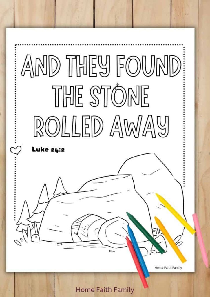 free the empty tomb easter coloring pages lds