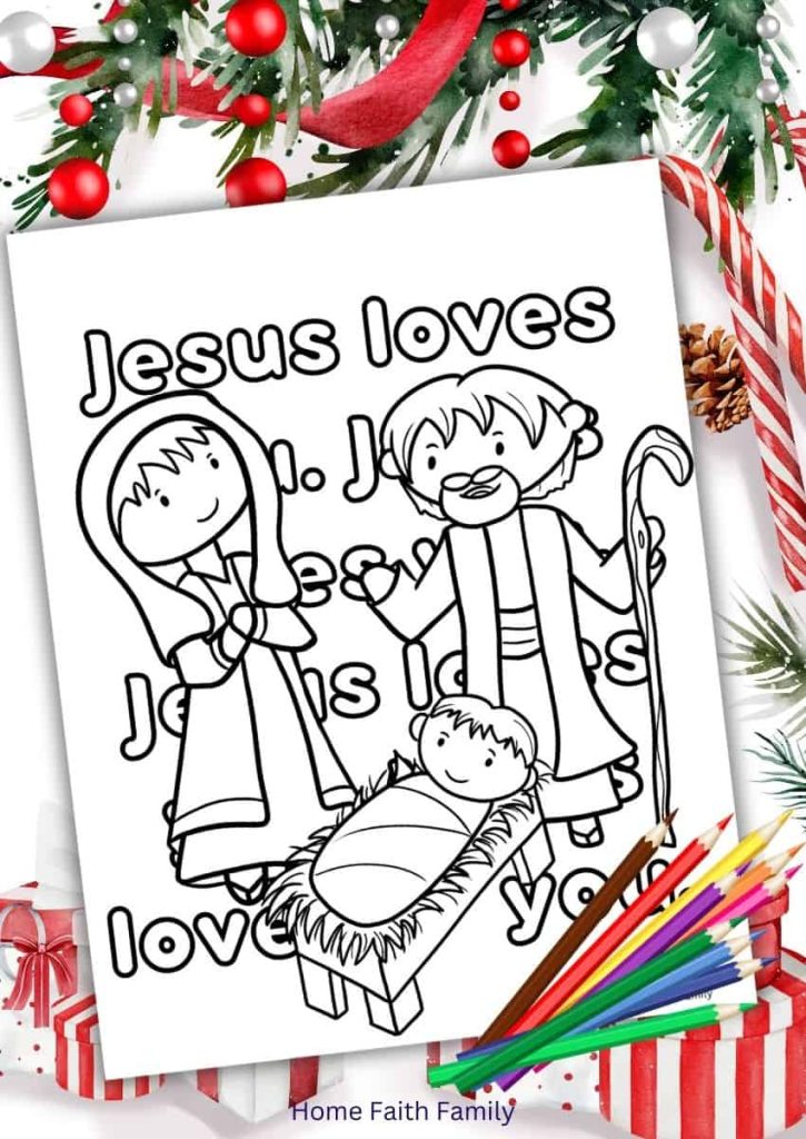 the holy family lds christmas coloring sheets