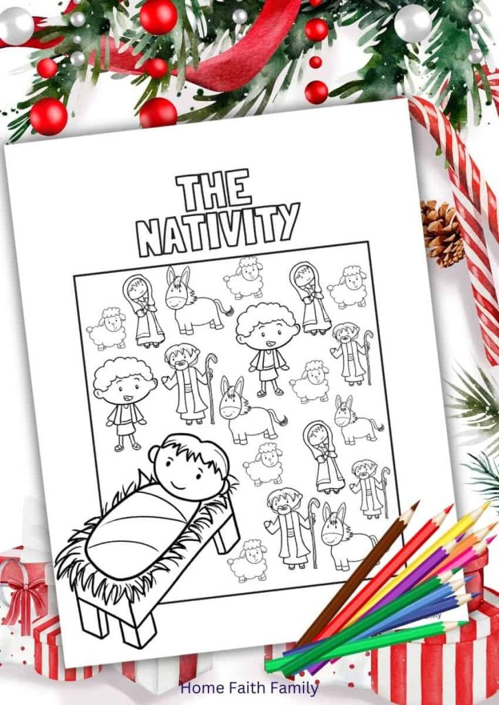 the nativity lds christmas coloring pages
