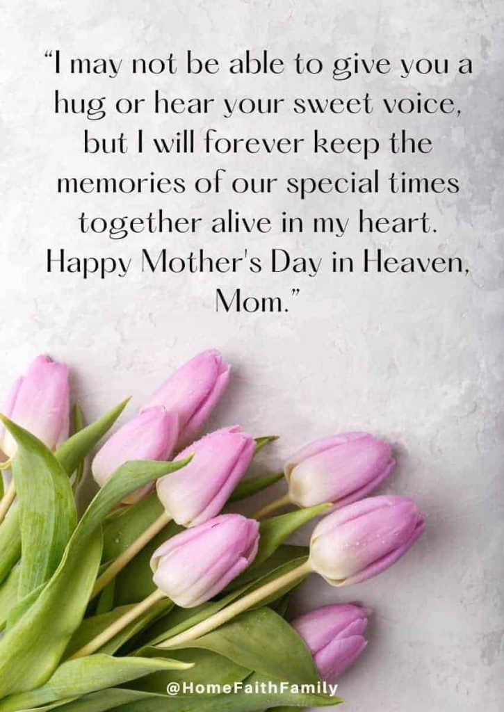 timeless mothers day in heaven wishes