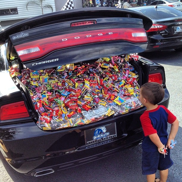 trunk of candy for halloween