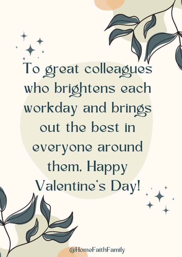 valentines day card quotes for work colleagues